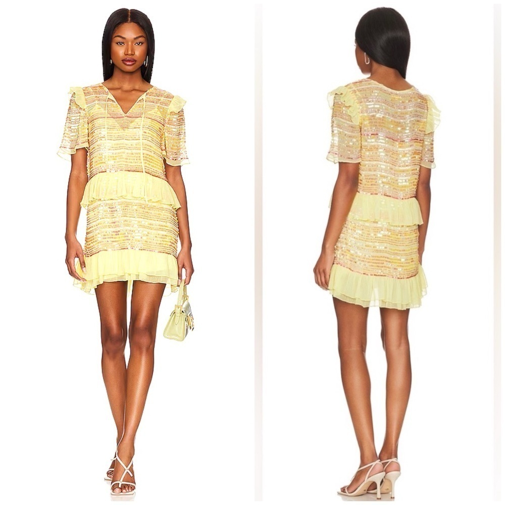 Tularosa Mason Dress in Lemonade Yellow Size XS